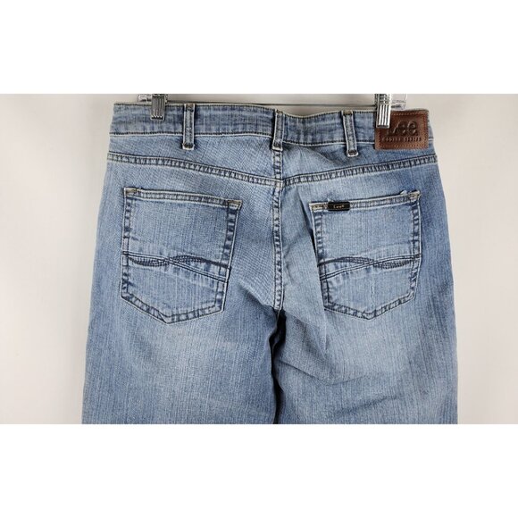 Lee Jeans Mens 34x32 Blue Straight Fit Straight Leg Active Stretch NWT - Picture 11 of 12